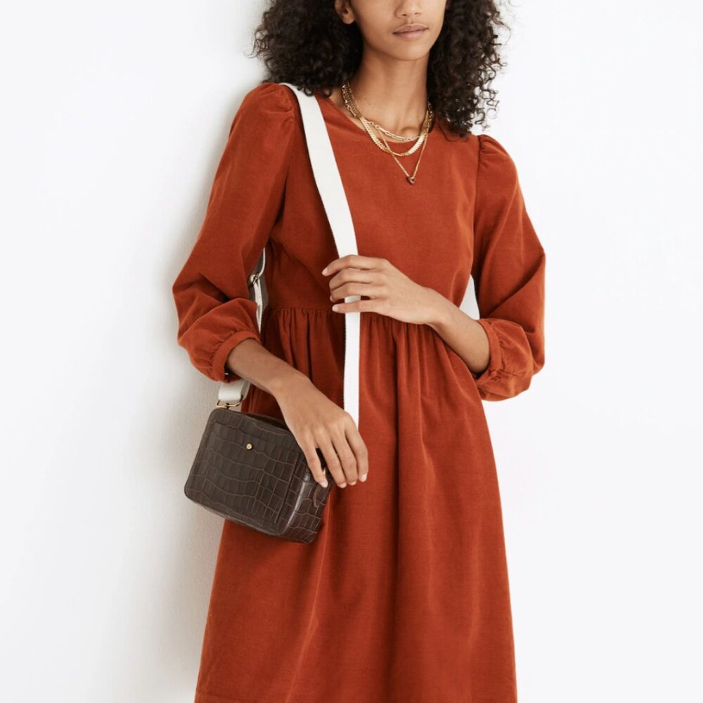 Madewell Corduroy Relaxed Mini-Dress